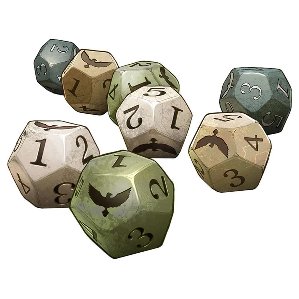 Legend in the Mist RPG: River Pebble Dice (8) (New Arrival)
