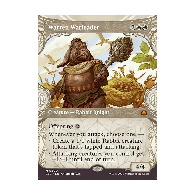 Warren Warleader (Showcase) - Bloomburrow (Near Mint)