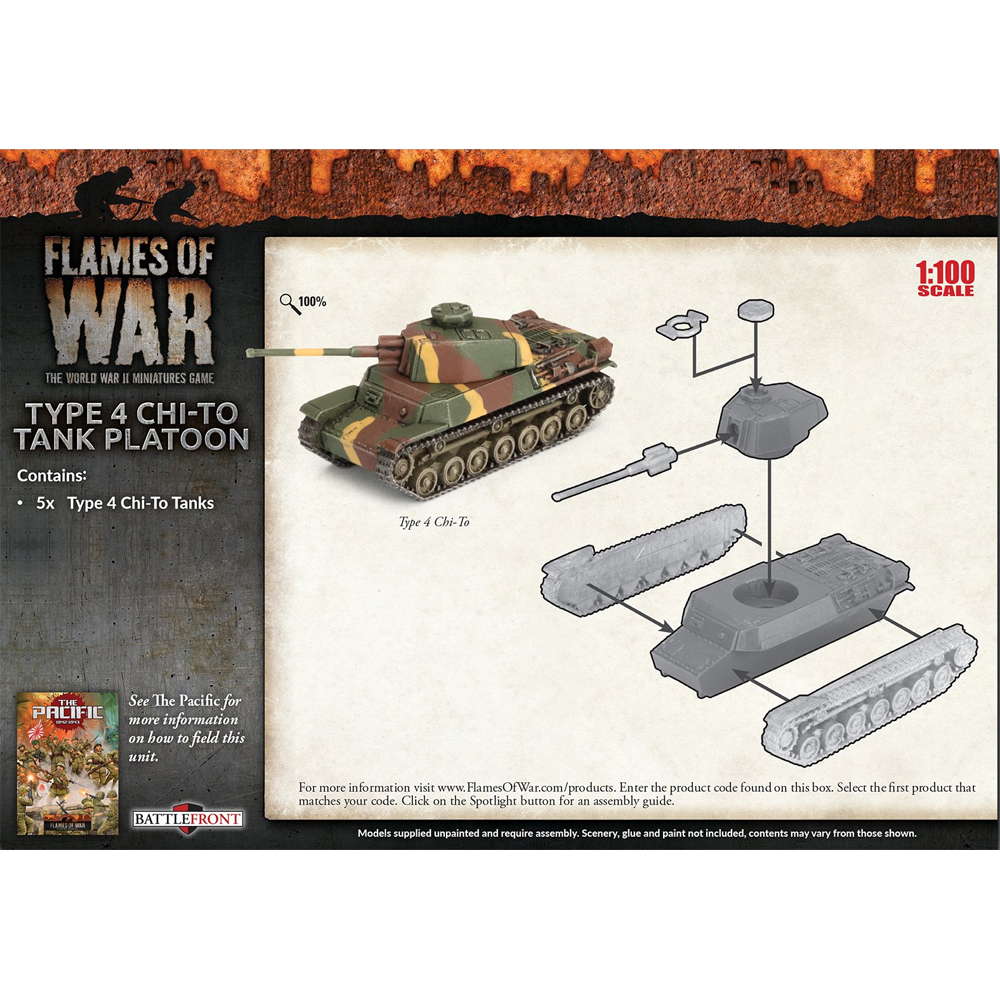 Flames of War WW2: Japanese - Type 4 Chi-To Tank Platoon