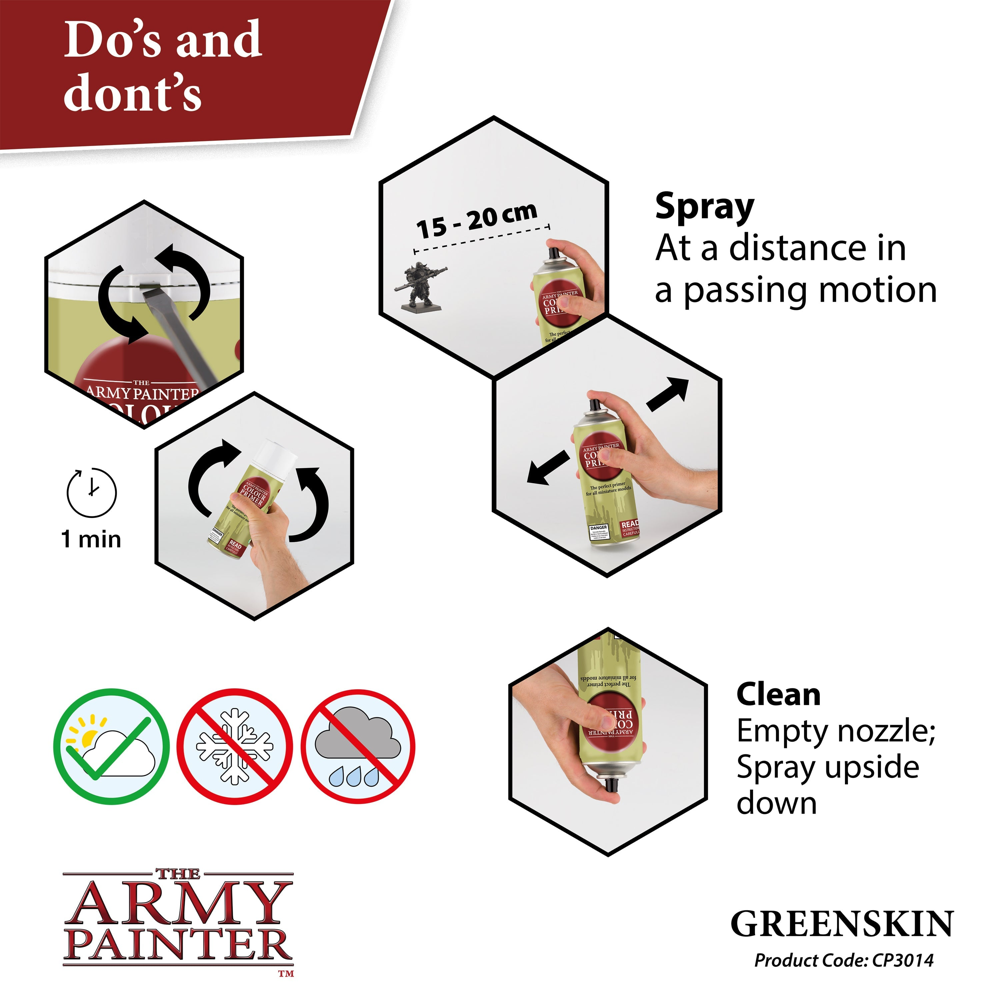 Army Painter Color Primer: Greenskin (400ml)