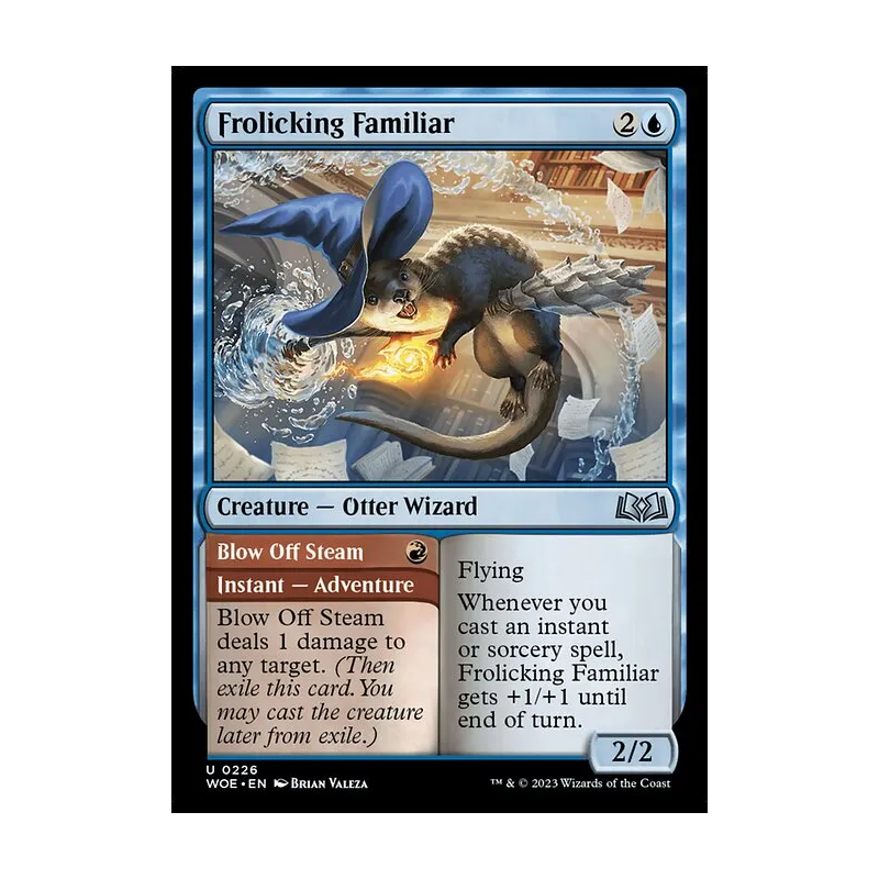 Frolicking Familiar // Blow Off Steam - Wilds of Eldraine (Near Mint)