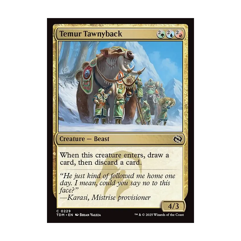 Temur Tawnyback - Tarkir: Dragonstorm (Near Mint)