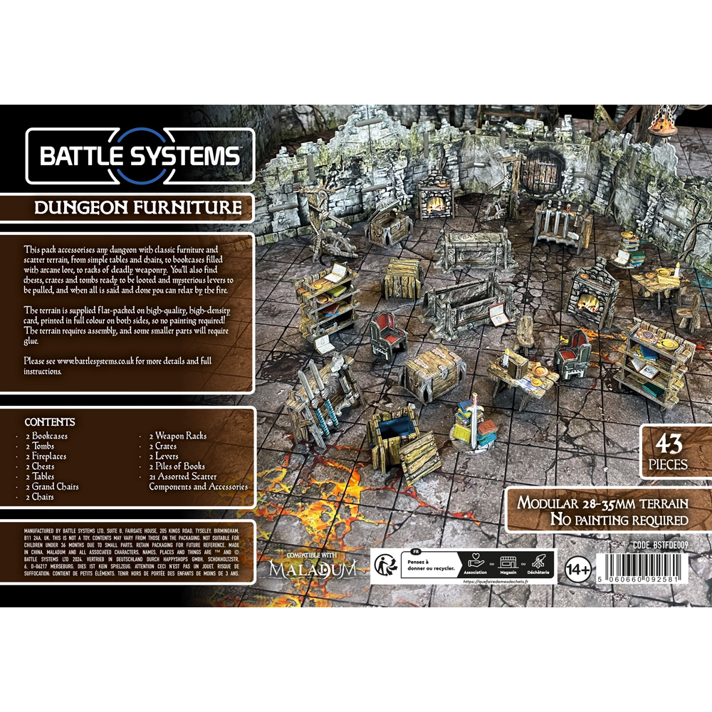 Battle System Terrain: Dungeon Furniture