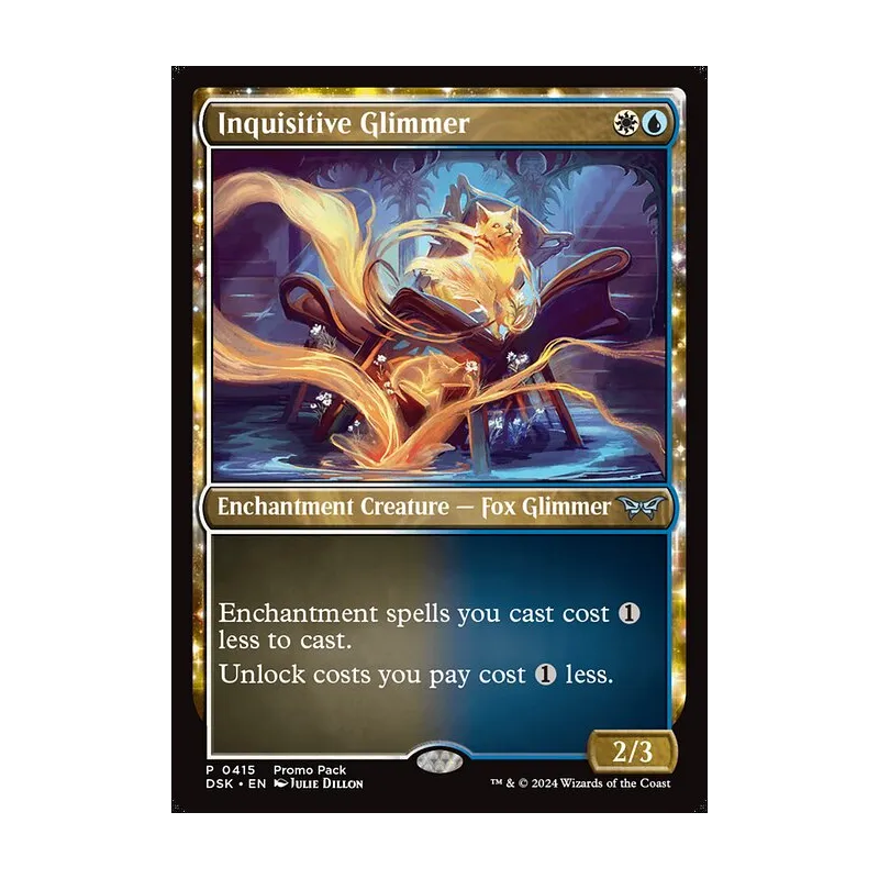 Inquisitive Glimmer - Duskmourn: House of Horror (Foil Near Mint)