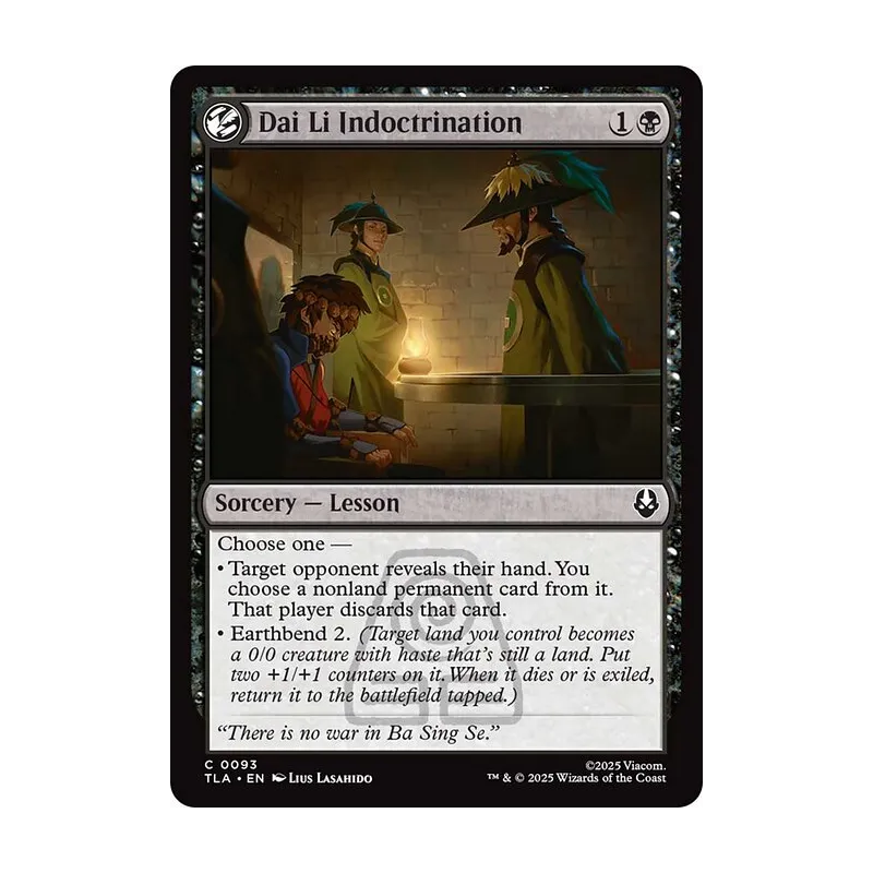 Dai Li Indoctrination - Avatar: The Last Airbender (Near Mint)