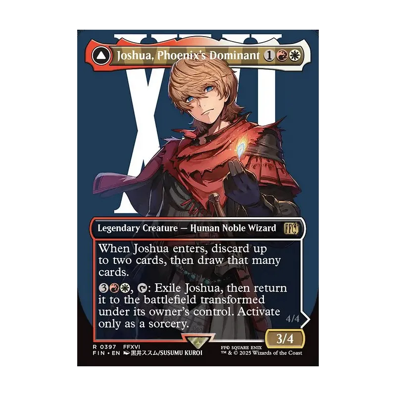 Joshua, Phoenix's Dominant // Phoenix, Warden of Fire (Borderless) - Final Fantasy (Near Mint)