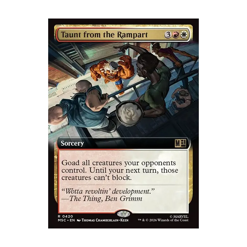 Taunt from the Rampart (Extended Art) - Marvel Super Heroes Commander (Near Mint)