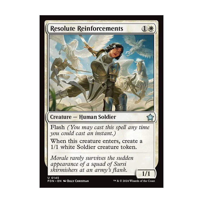 Resolute Reinforcements - Foundations (Near Mint)