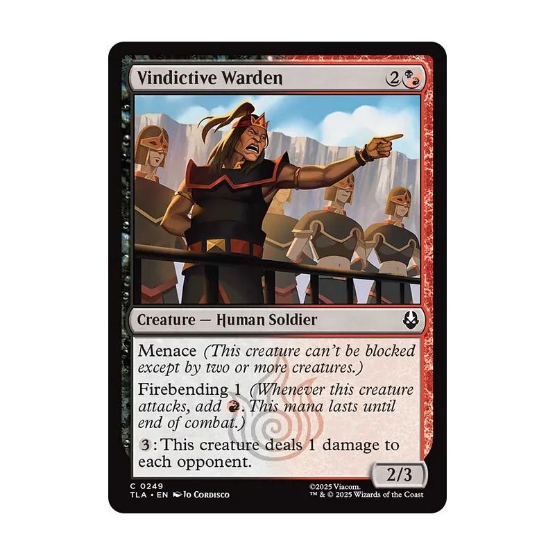 Vindictive Warden - Avatar: The Last Airbender (Near Mint)