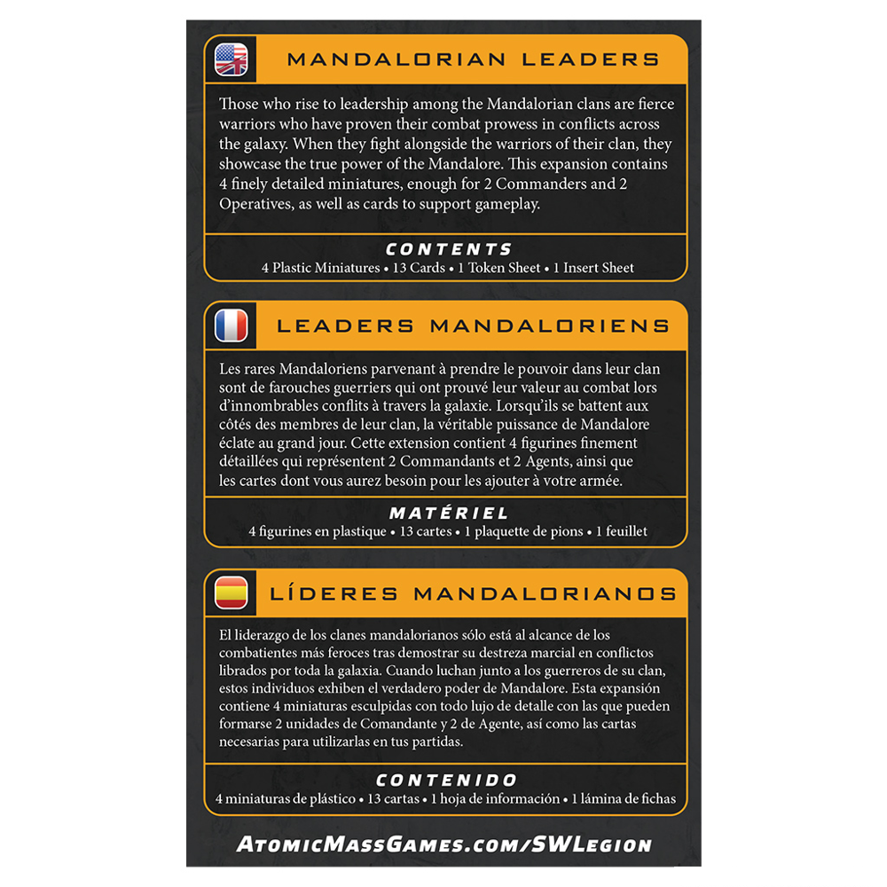 Star Wars: Legion - Mandalorian Leaders