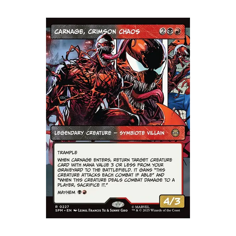 Carnage, Crimson Chaos (Borderless) - Marvel's Spider-Man (Near Mint)