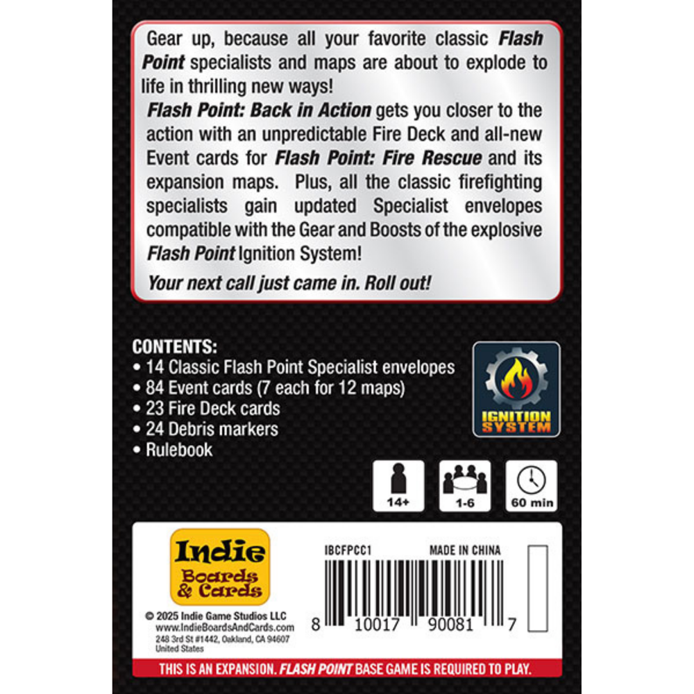Flash Point: Back in Action Expansion (Preorder)