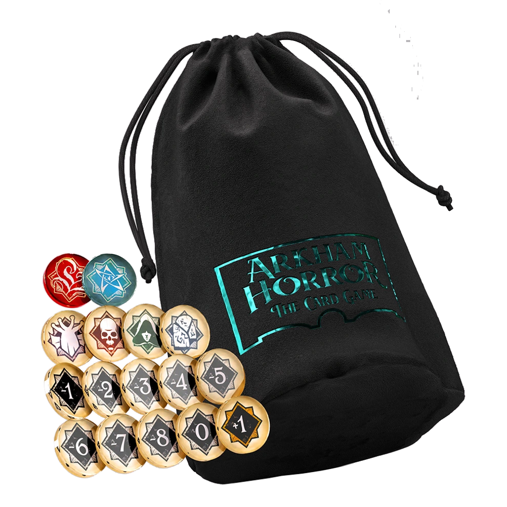 Arkham Horror LCG: Chaos Tokens + Token Bag