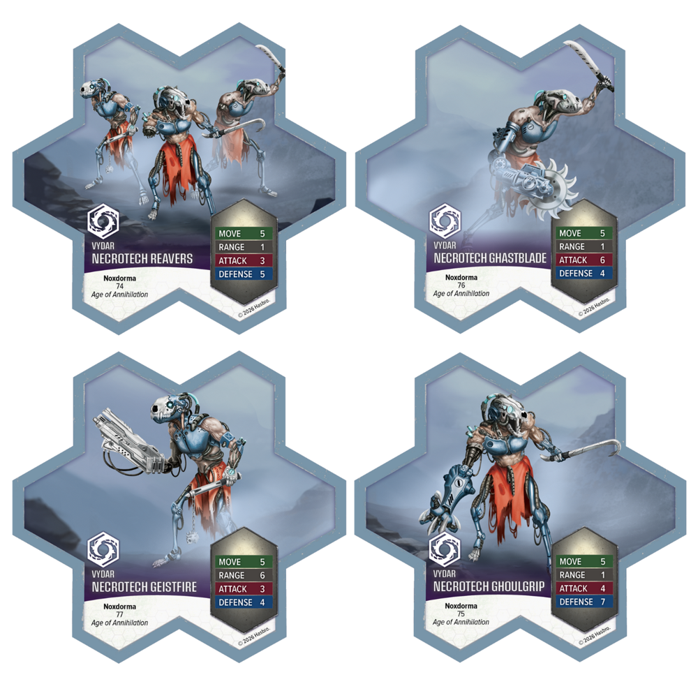 Heroscape: Age of Annihilation - Upgraded Necrotech Reavers Army Expansion (Unpainted)