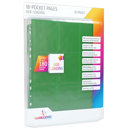 Sideloading 18-Pocket Pages: Green (10)