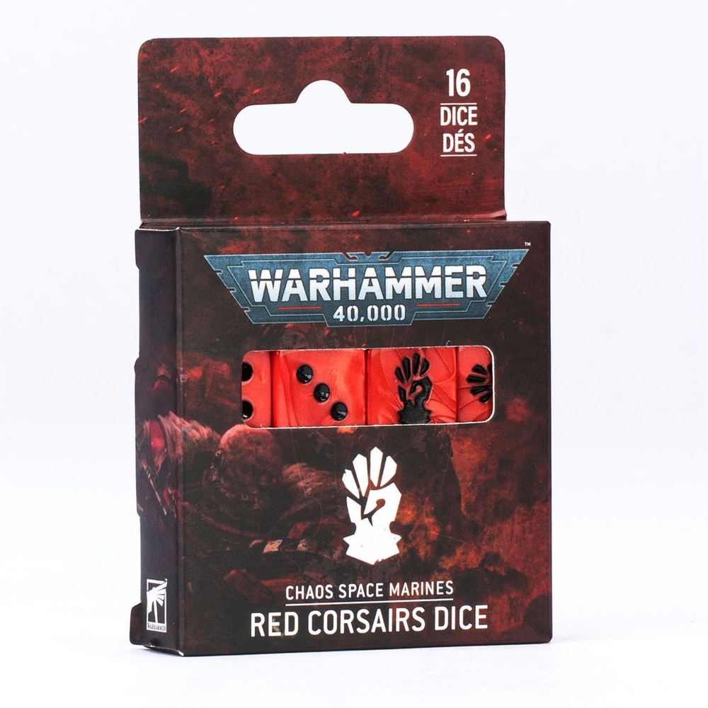 Warhammer 40K: Chaos Space Marines - Red Corsairs Dice (16)