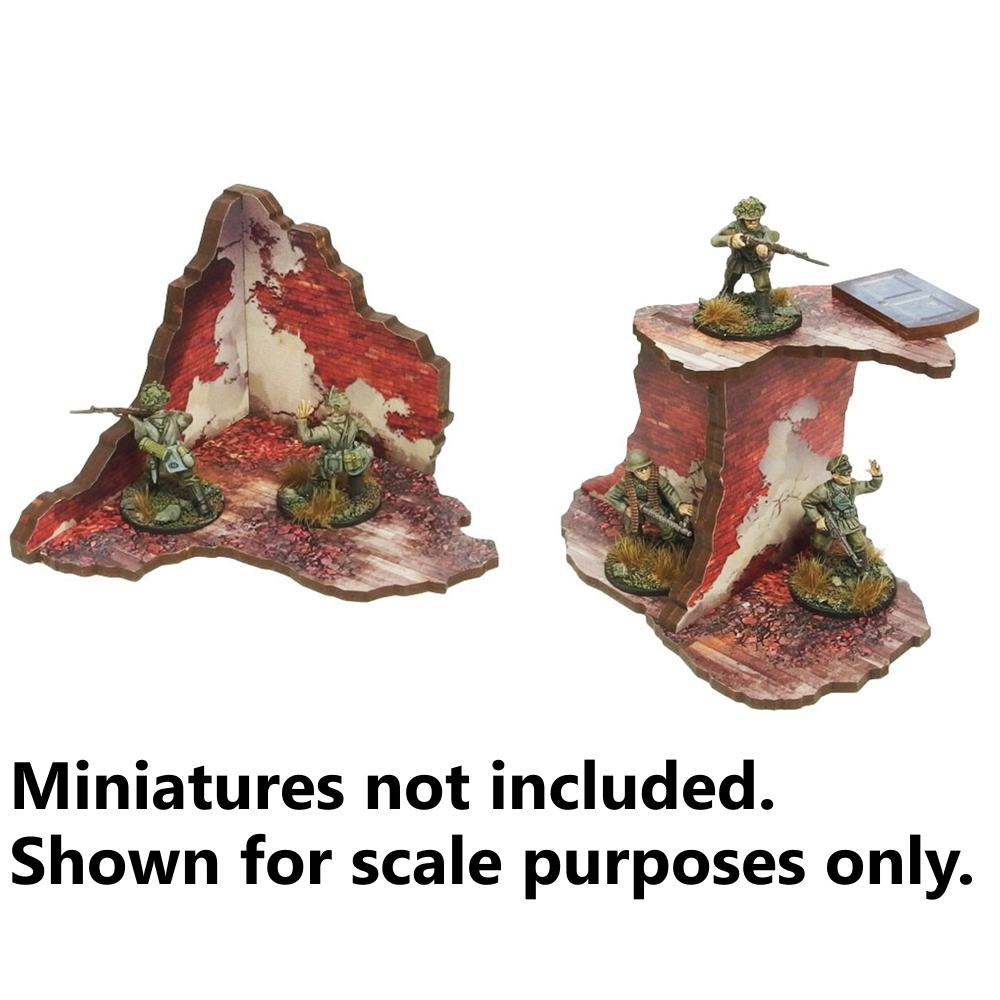 Bolt Action HDF Terrain: Normandy - Ruined Large House #1
