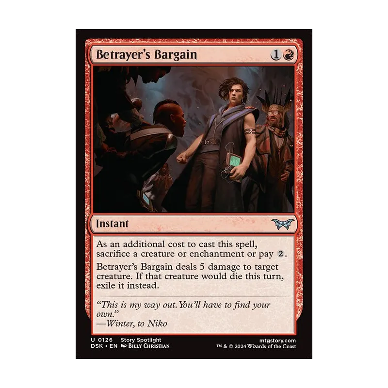 Betrayer's Bargain - Duskmourn: House of Horror (Near Mint)