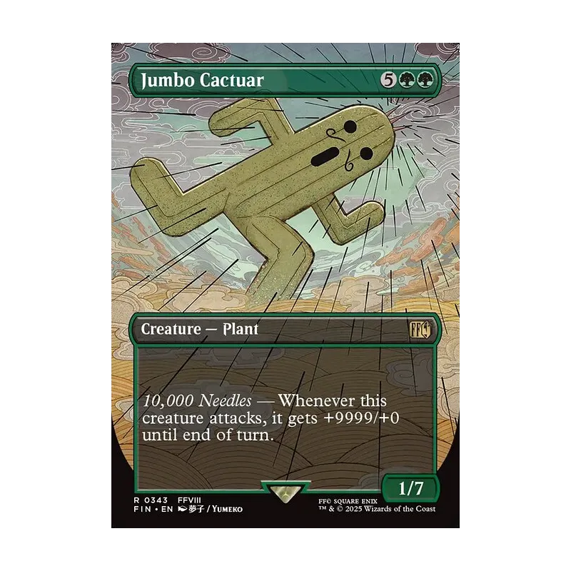 Jumbo Cactuar (Borderless) - Final Fantasy (Near Mint)