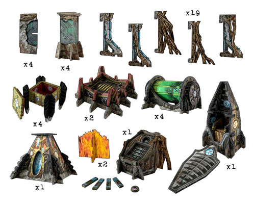 Battle Systems Terrain: Alien Catacombs