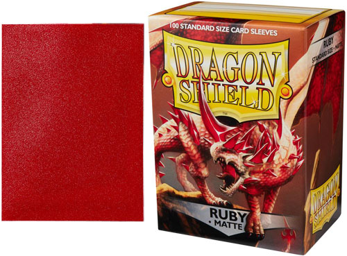 Dragon Shield Sleeves: Matte Sparkles - Ruby (100)