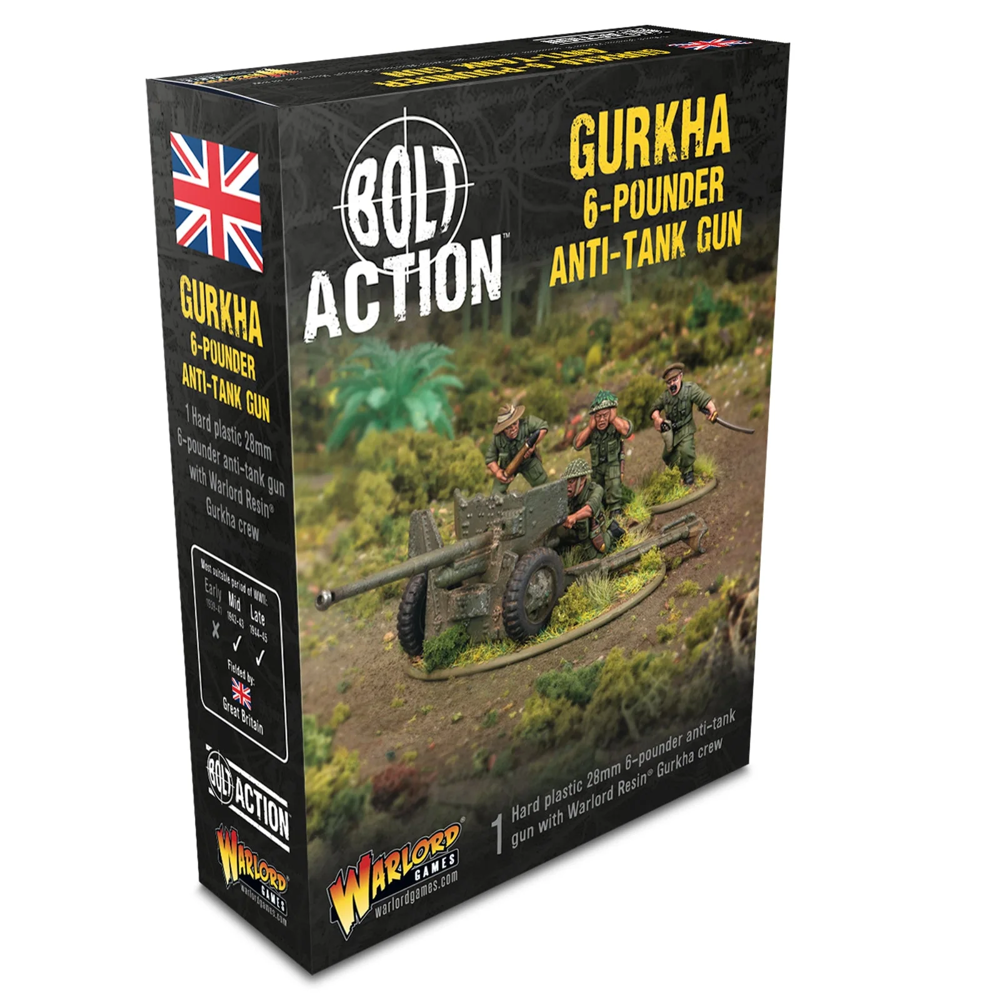 Bolt Action: Gurkha 6-Pounder Anti-Tank Gun (New Arrival)