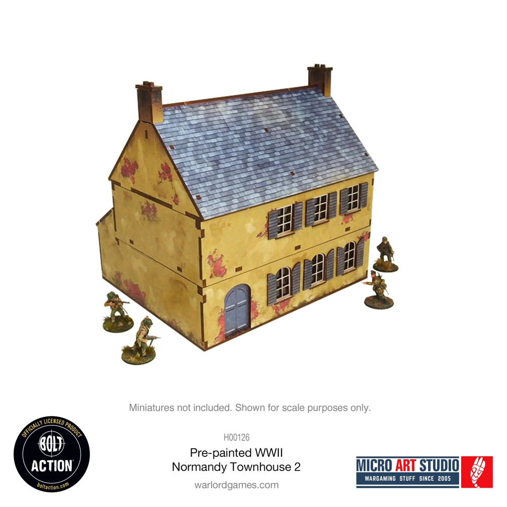 Bolt Action 3E: Pre-painted WW2 Normandy Townhouse 2