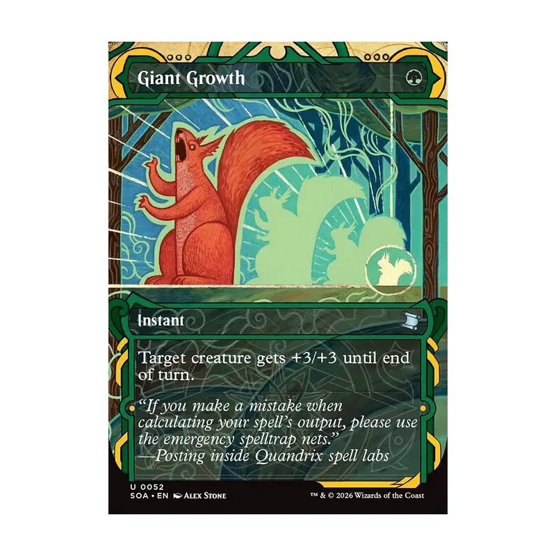 Giant Growth - Secrets of Strixhaven Mystical Archive (Near Mint)