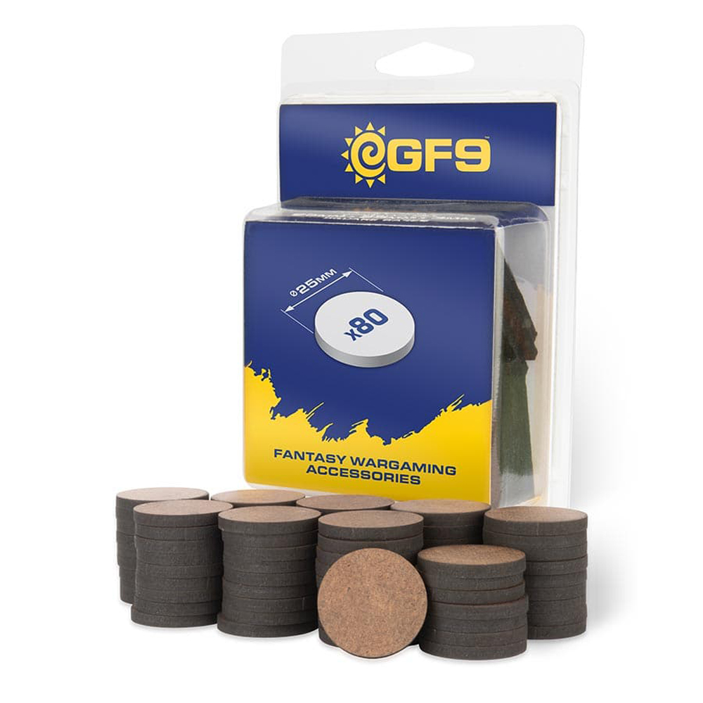 MDF Army Bases: Round 25mm (80)
