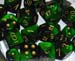 Chessex Dice Set: Gemini Teal-White w/Black (7)
