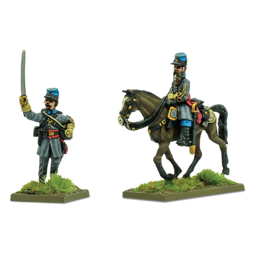 Black Powder: American Civil War - Confederate Officers Advancing A (Mounted & Foot)