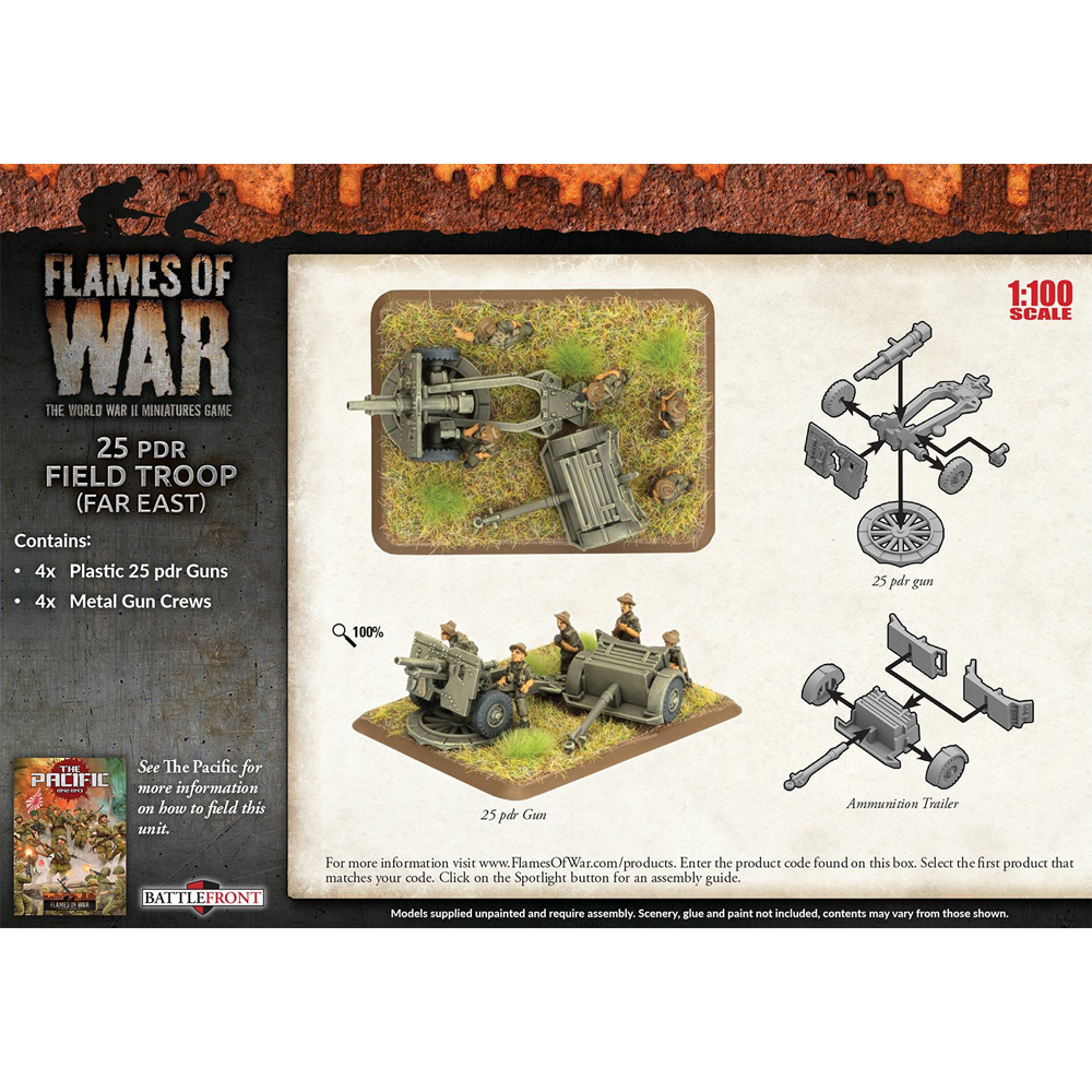 Flames of War WW2: British - 25 pdr Field Troop (Far East)