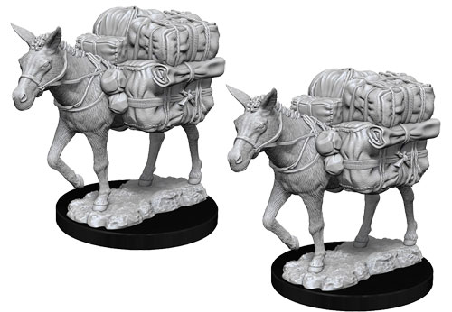 Wizkids Deep Cuts Unpainted Minis: W7 Pack Mule