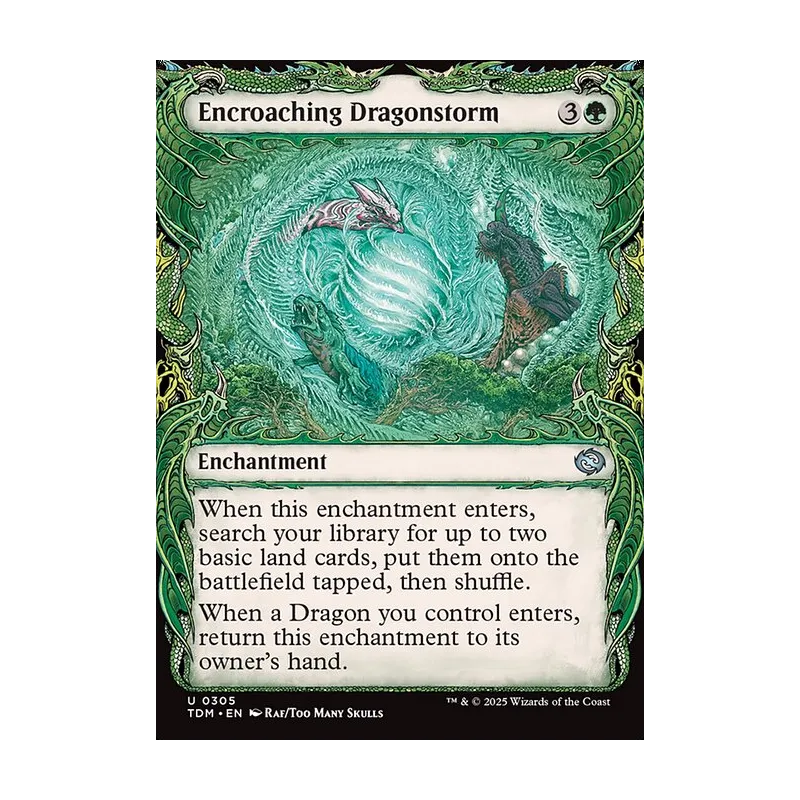 Encroaching Dragonstorm (Showcase) - Tarkir: Dragonstorm (Near Mint)