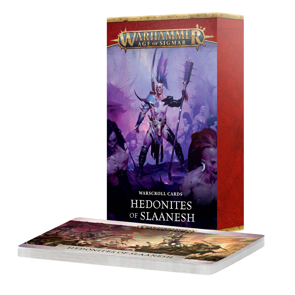 Warhammer Age of Sigmar: Warscroll Cards - Hedonites of Slaanesh (New Arrival)
