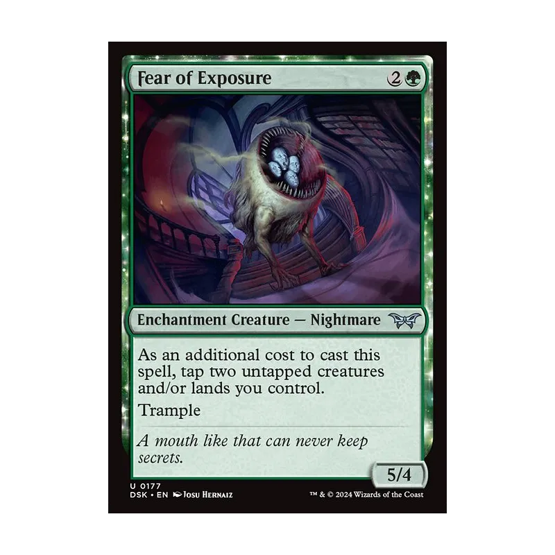 Fear of Exposure - Duskmourn: House of Horror (Foil Near Mint)