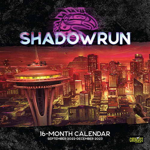 Shadowrun RPG: 16 Month Calendar (Sept 2022 - Dec 2023) (Clearance)