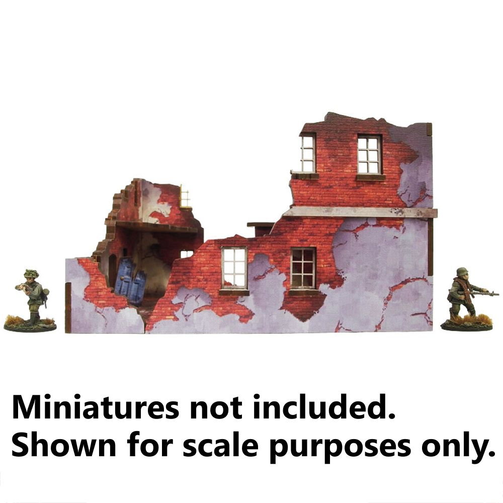 Bolt Action HDF Terrain: Normandy - Ruined Large House #1