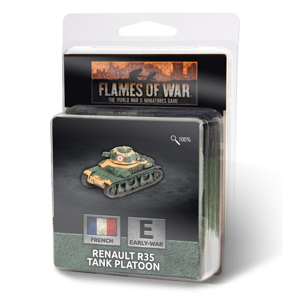 Flames of War WW2: French - Renault R35 Tank Platoon