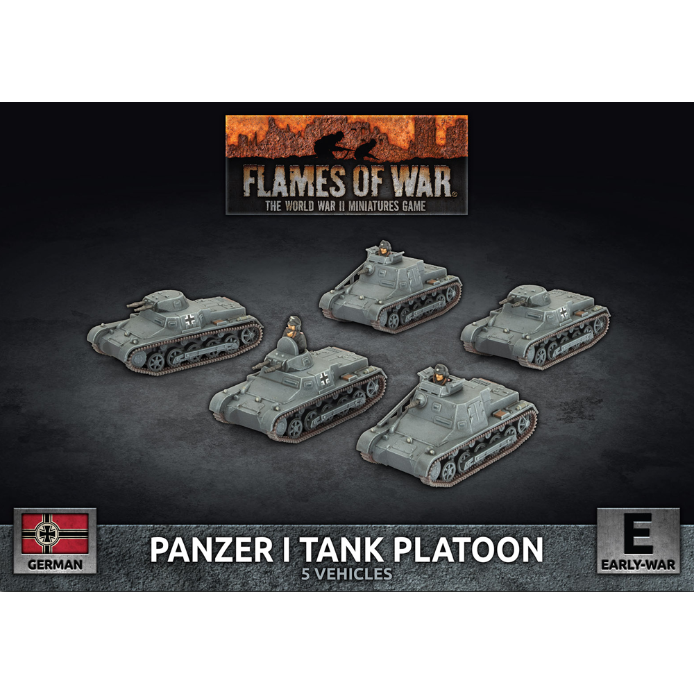 Flames of War WW2: German - Panzer I Tank Platoon