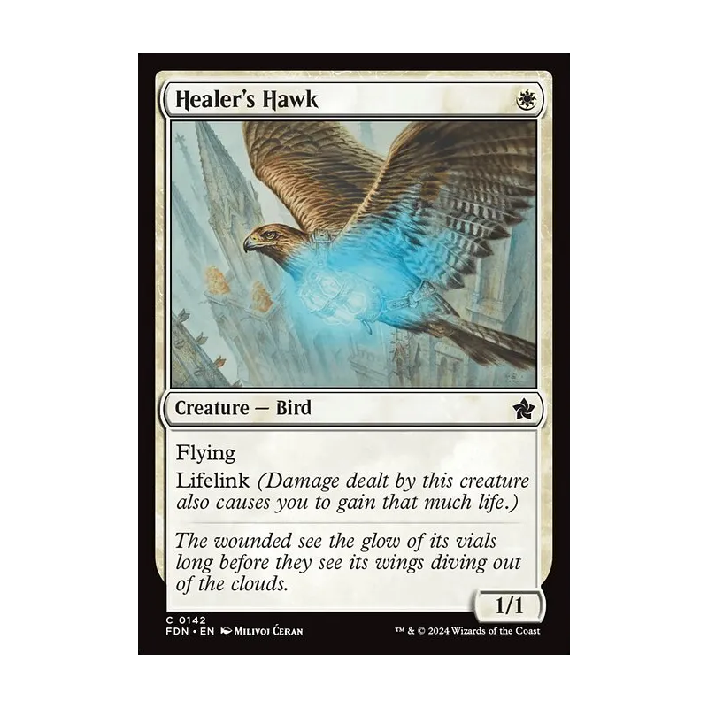 Healer's Hawk - Foundations (Foil Near Mint)