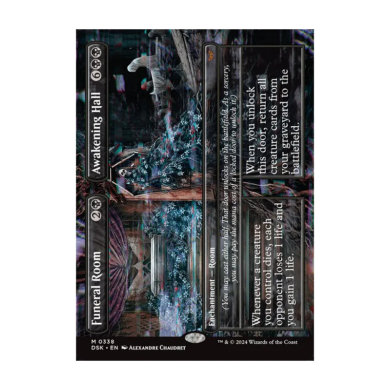 Funeral Room // Awakening Hall (Borderless) - Duskmourn: House of Horror (Foil Near Mint)