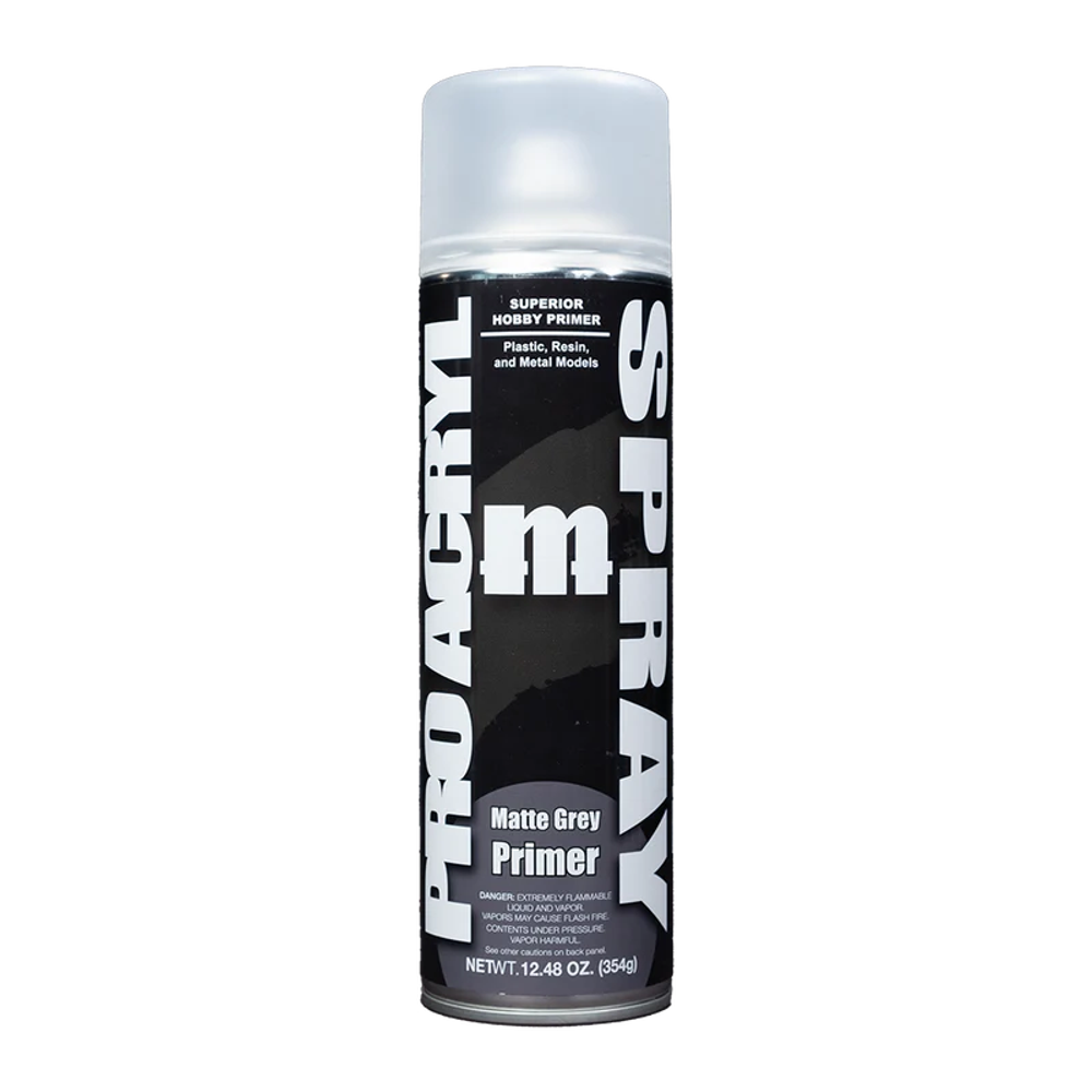 Monument Hobbies: PRO Acryl Spray - Matte Grey Primer (500ml)