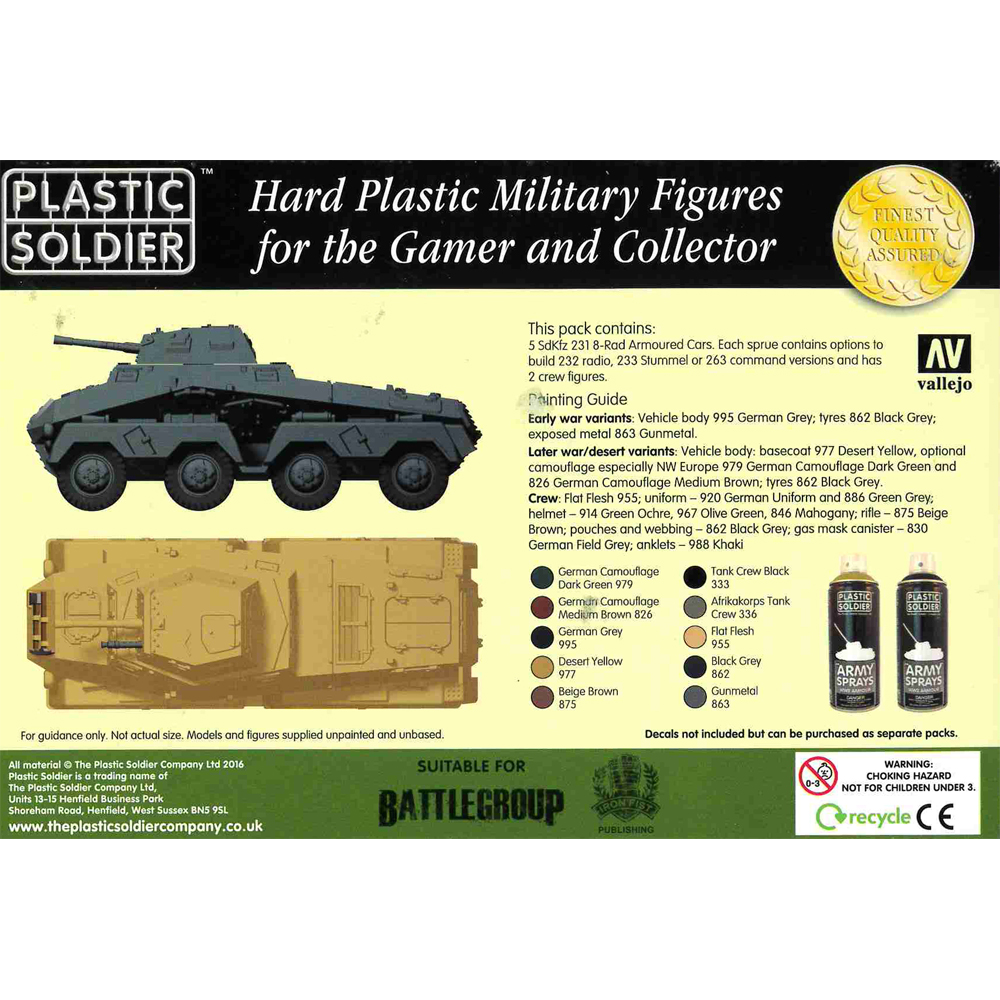 15mm Scale WW2: German SdKfz 231 Armoured Car