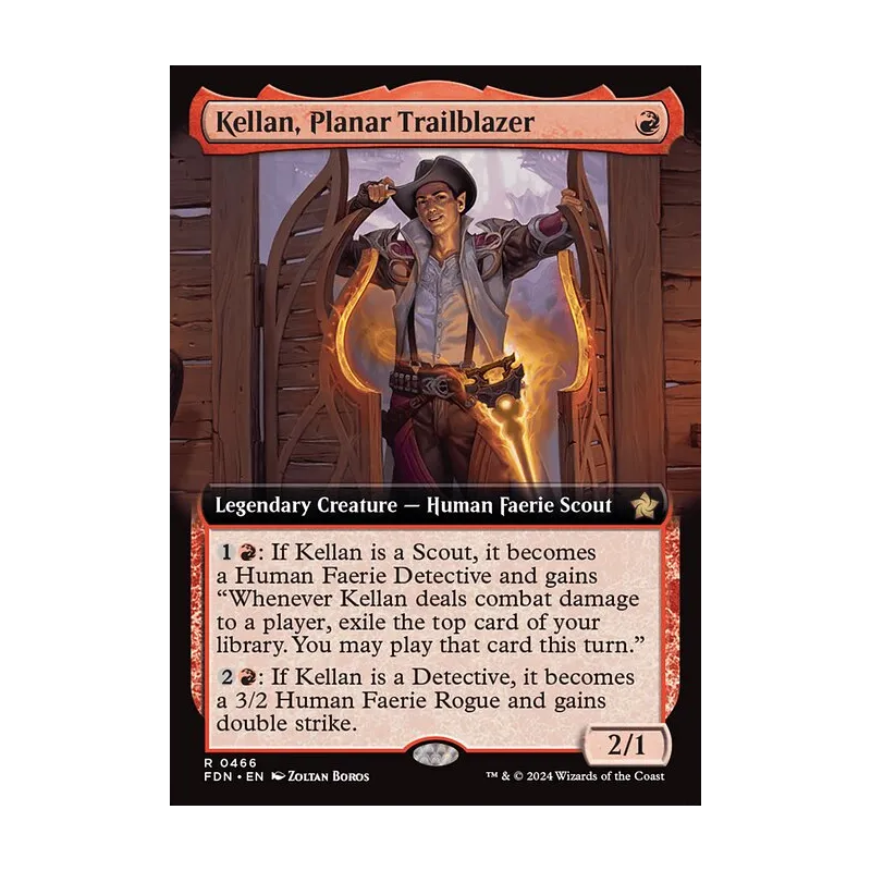 Kellan, Planar Trailblazer (Extended Art) - Foundations (Near Mint)