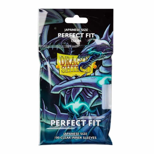 Dragon Shield Sleeves: Perfect Fit - Japanese Size - Clear Toploaders (100)