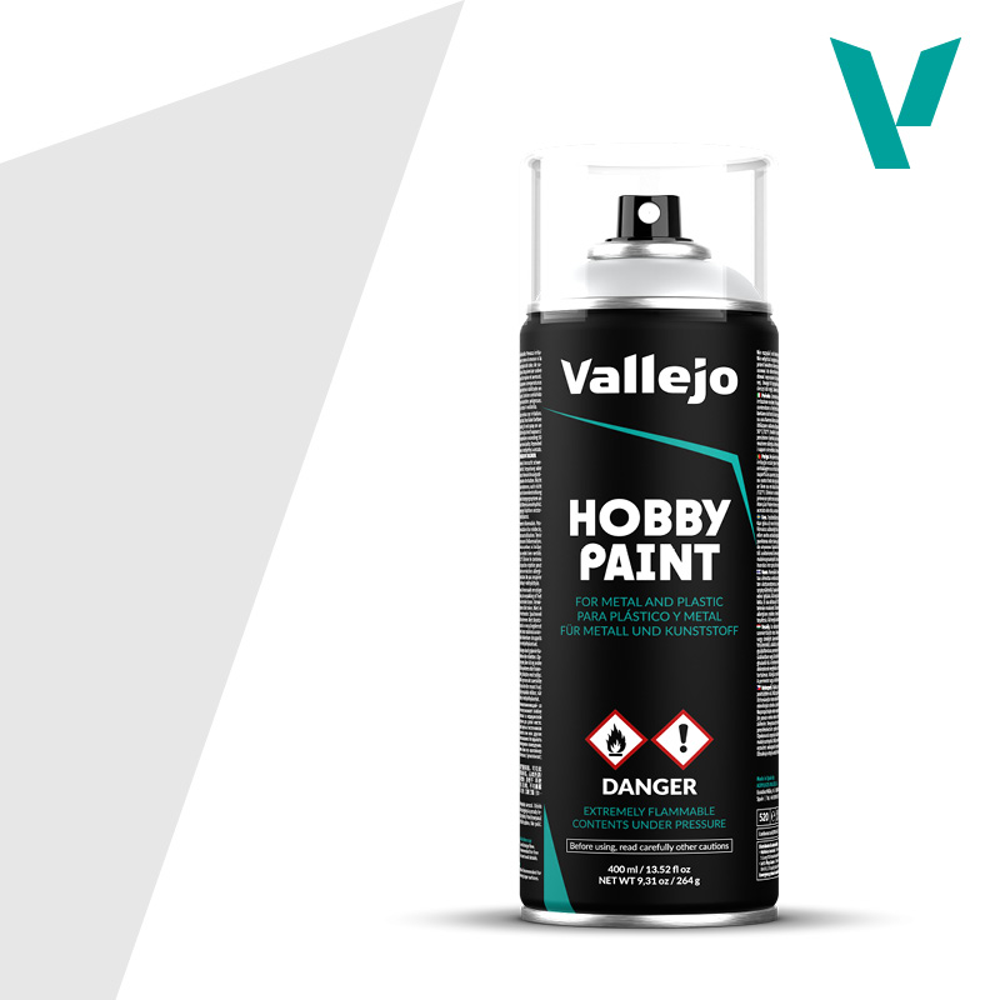 Vallejo Hobby Paint Aerosol: Grey (400ml)