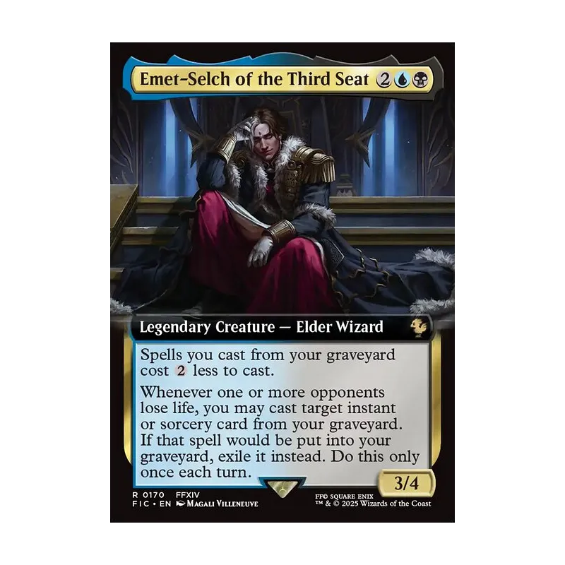 Emet-Selch of the Third Seat (Extended Art) - Final Fantasy Commander (Near Mint)