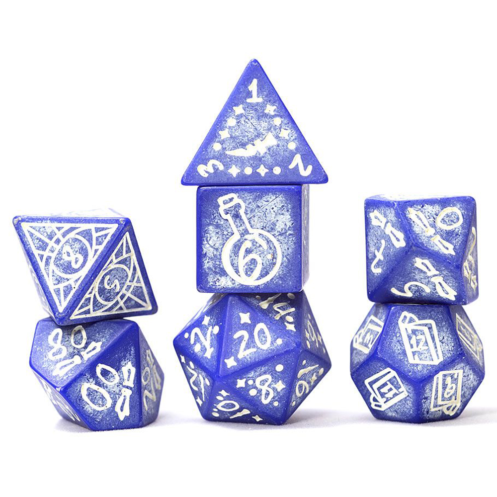 Sirius RPG Dice Set: Illusory Stone - Purple Agate (7) (Clearance)