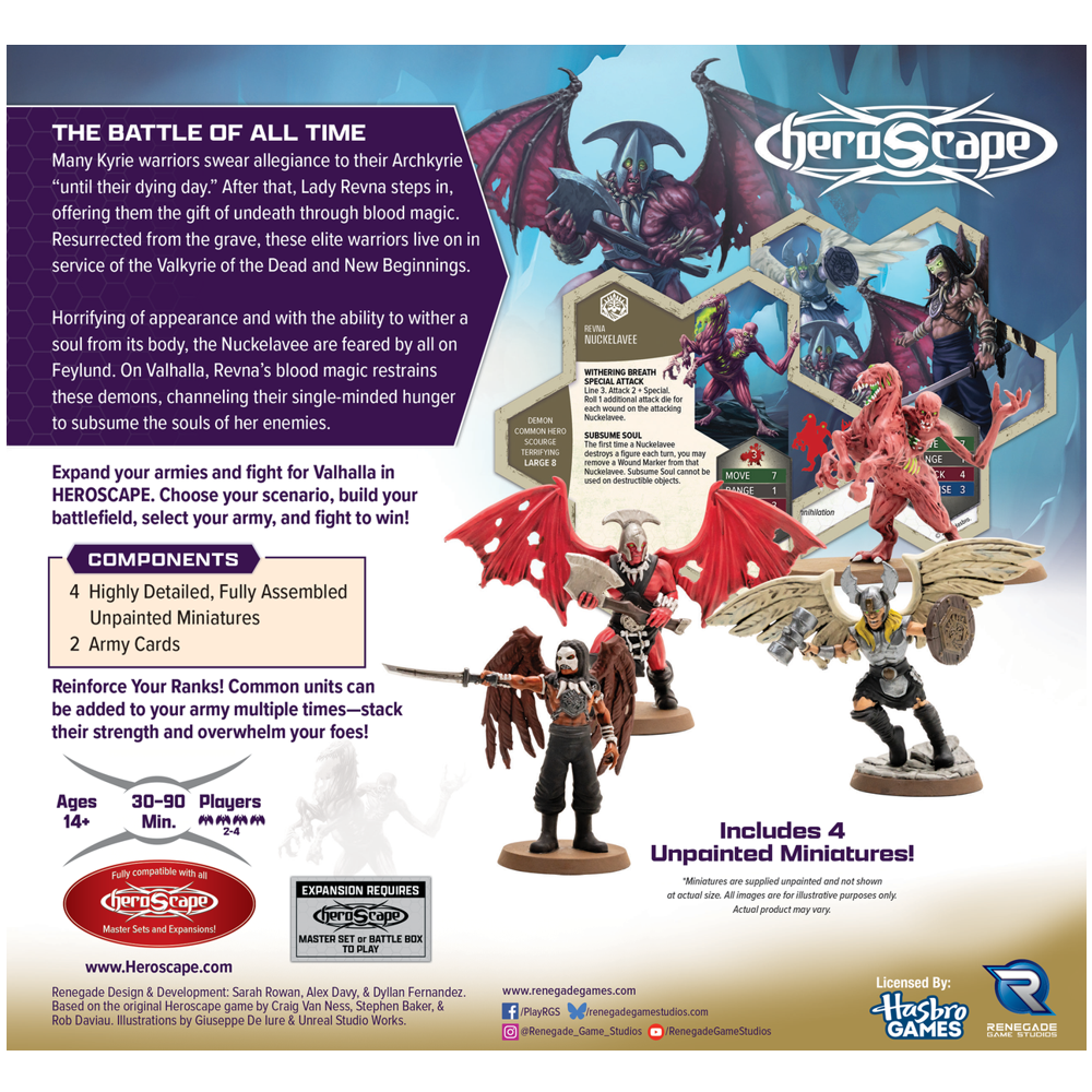 Heroscape: Age of Annihilation - Revenants of Revna & Nuckelavee Army Expansion (Unpainted)